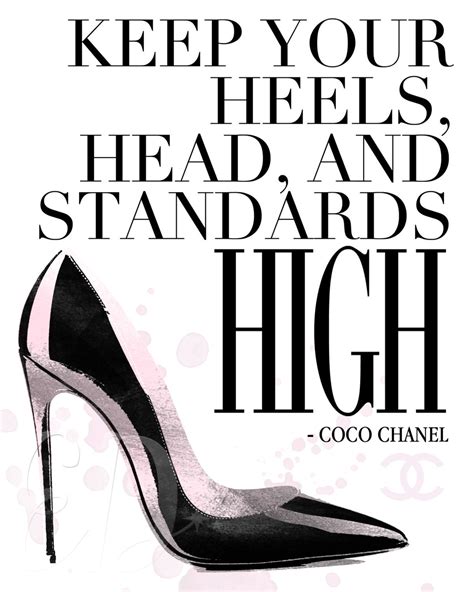 quotes coco chanel|Coco Chanel quotes high heels.